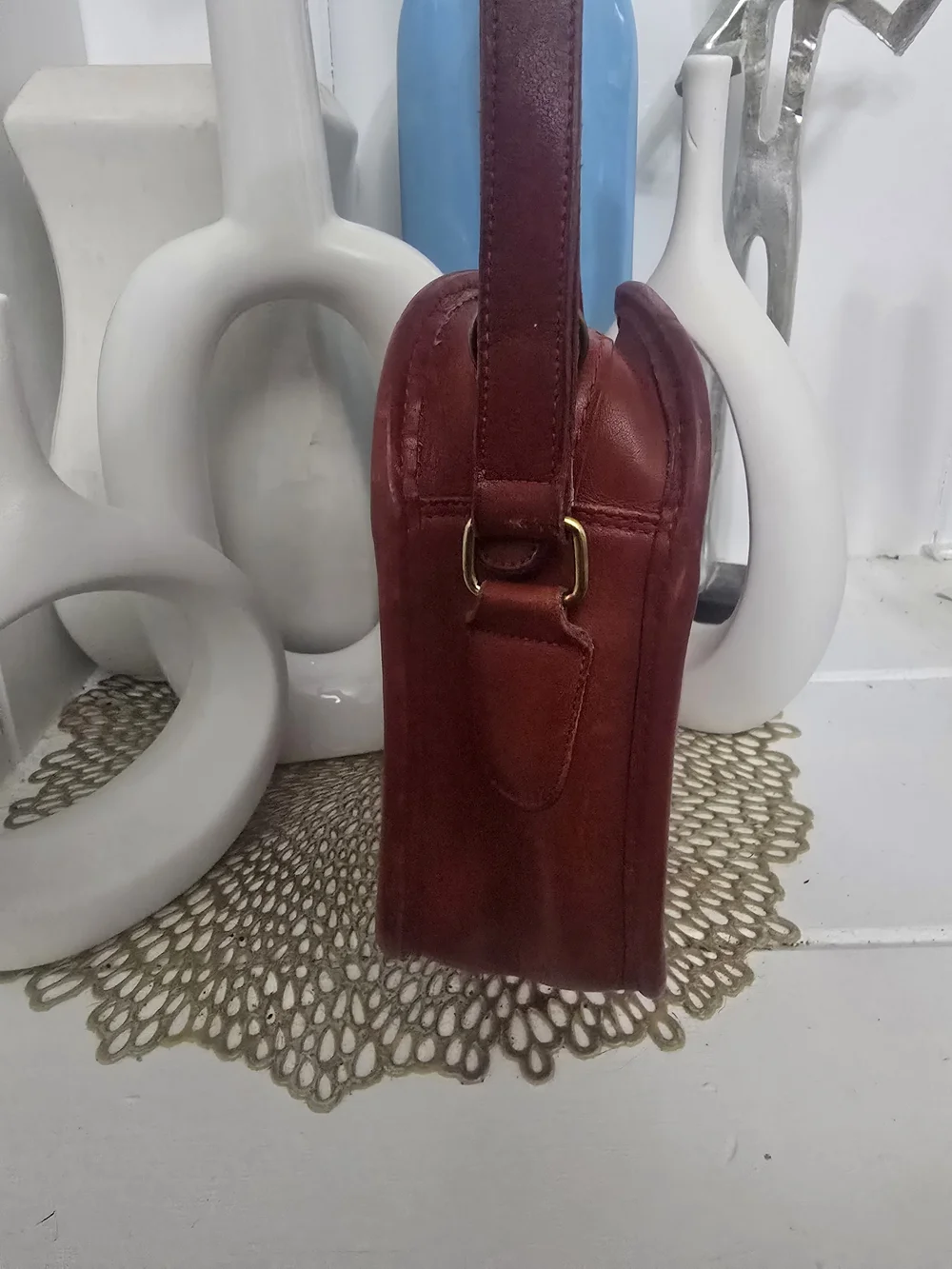 Vintage Coach Camera Bag Red NYC